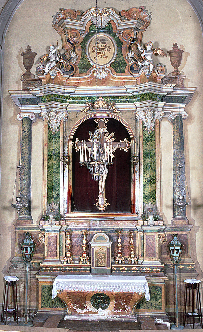altare, opera isolata - ambito ferrarese (sec. XIX)