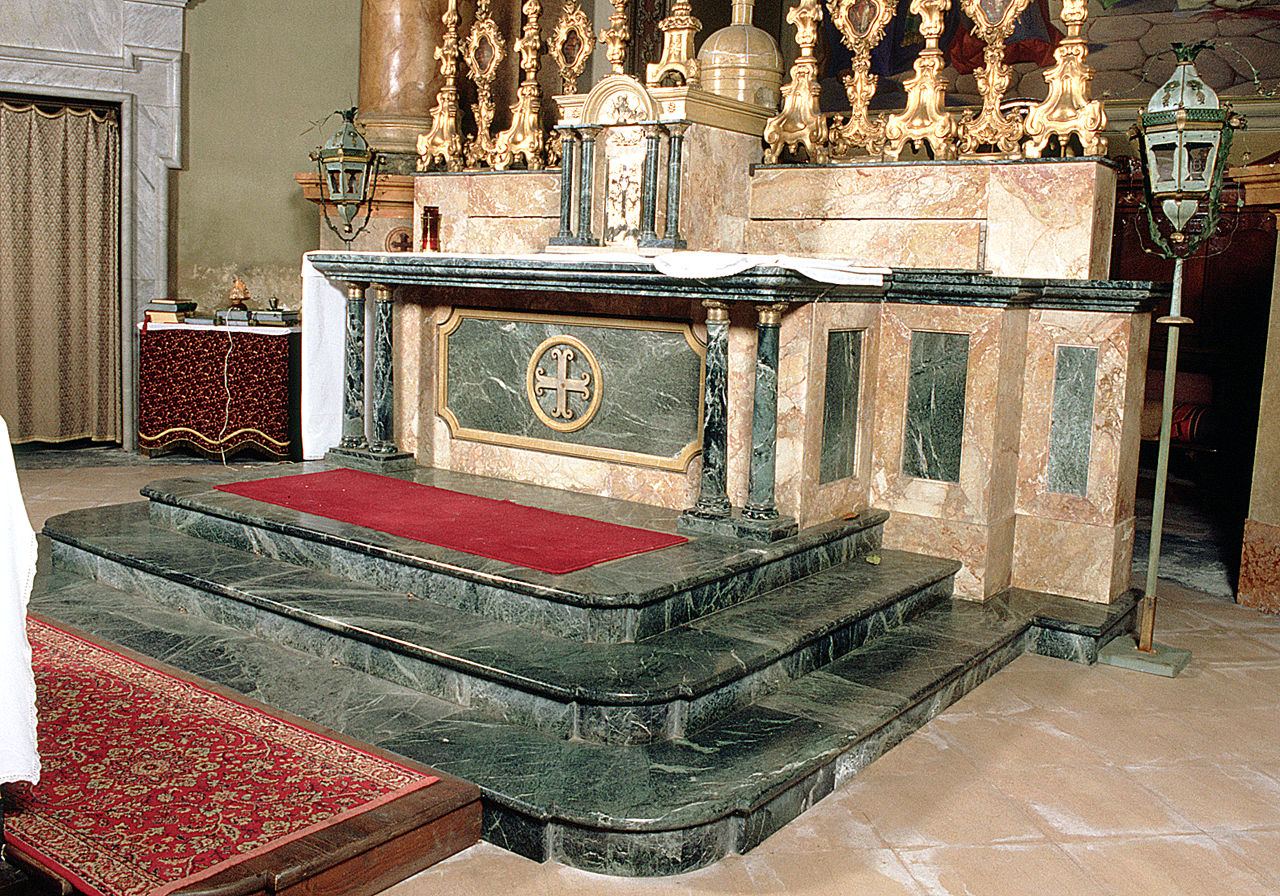 altare maggiore, opera isolata - ambito ferrarese (sec. XX)