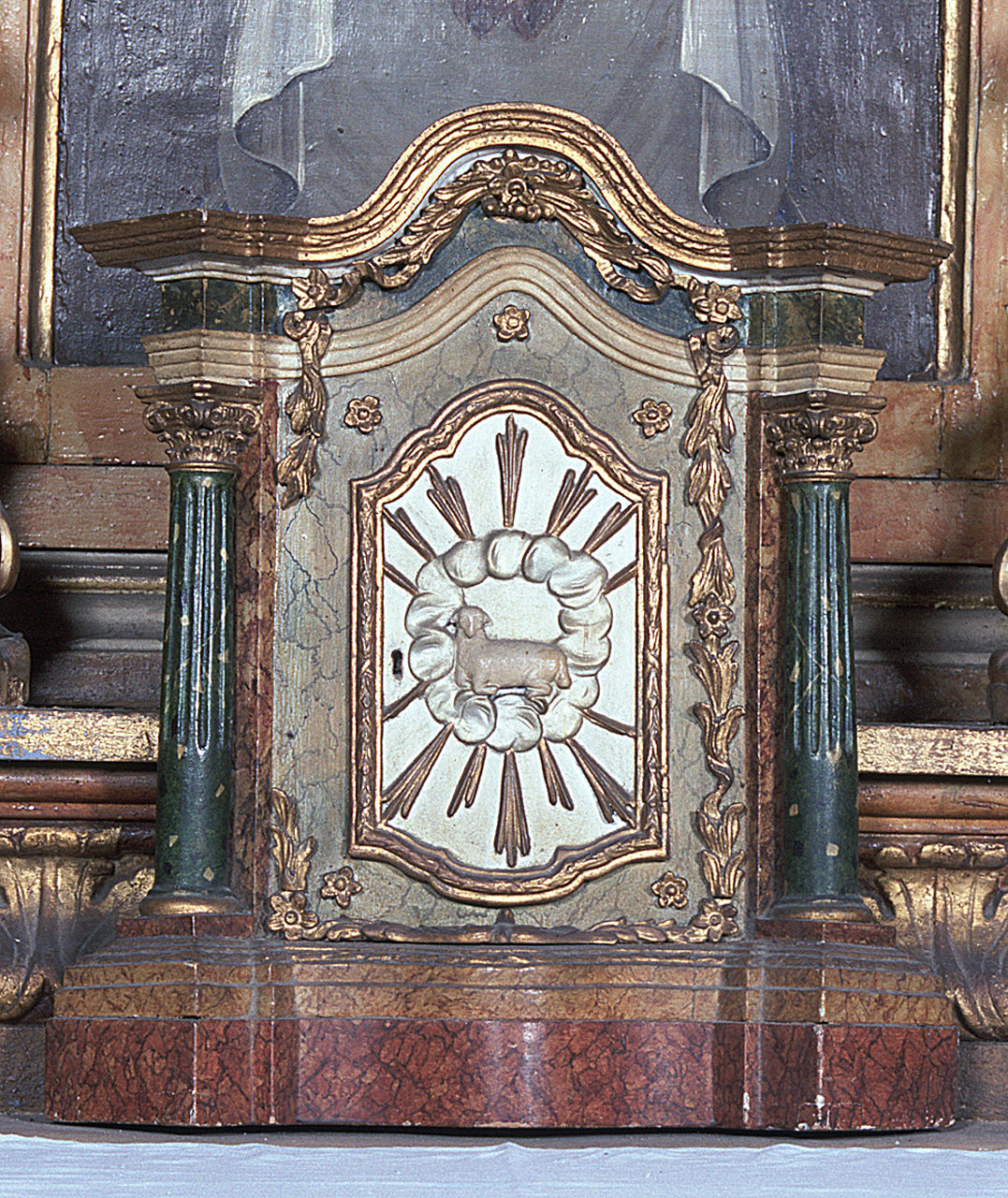 tabernacolo, opera isolata - ambito ferrarese (metà sec. XVIII)