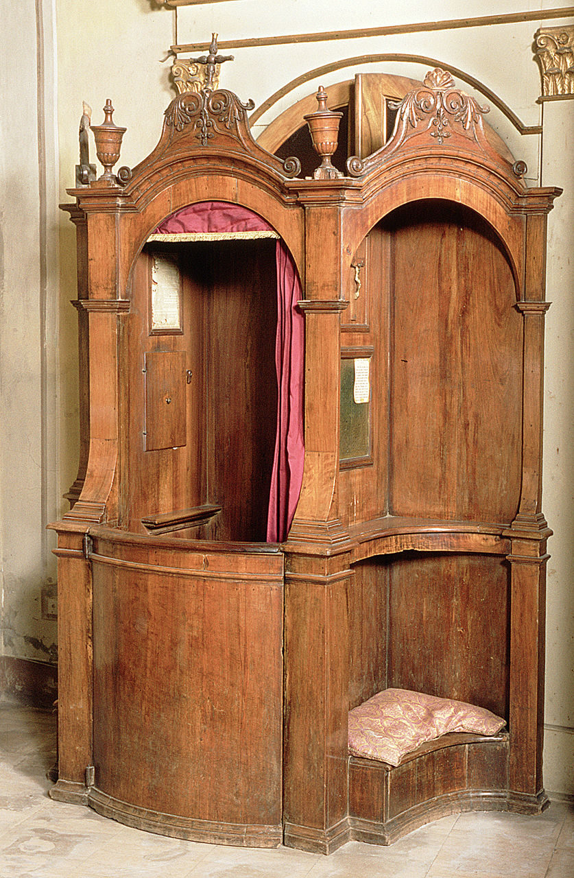 confessionale, serie - ambito ferrarese (prima metà sec. XIX)
