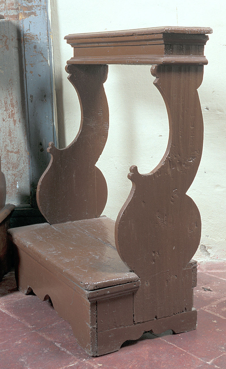 inginocchiatoio, serie - ambito ferrarese (sec. XVIII)