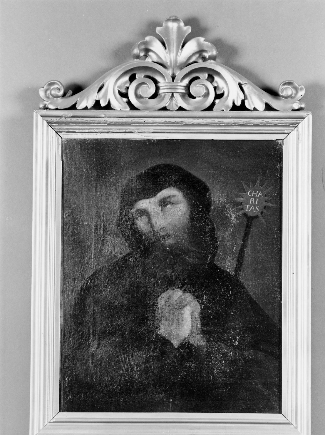 San Francesco di Paola (quadro d'altare) di Setti Francesco (sec. XIX)