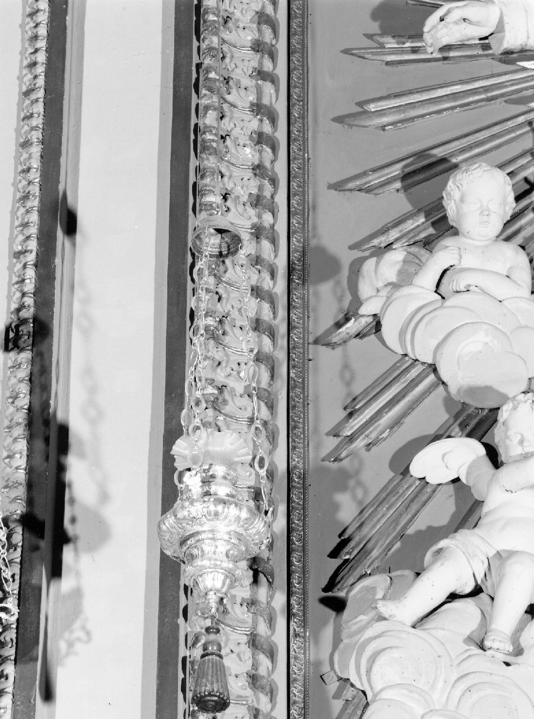 lampada pensile - manifattura emiliana (sec. XIX)