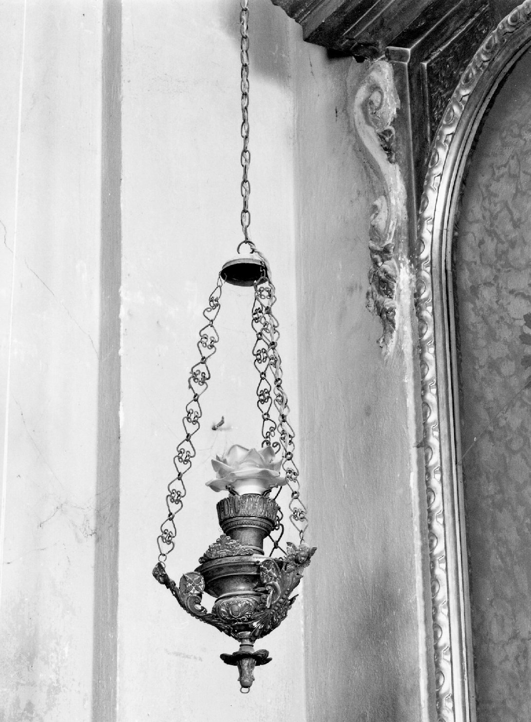 lampada pensile - manifattura emiliana (ultimo quarto sec. XIX)