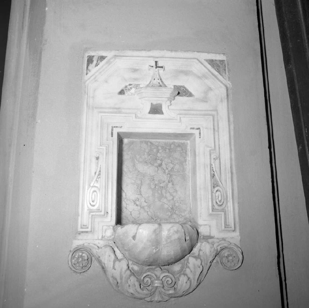 acquasantiera pensile - bottega emiliana (sec. XVIII)