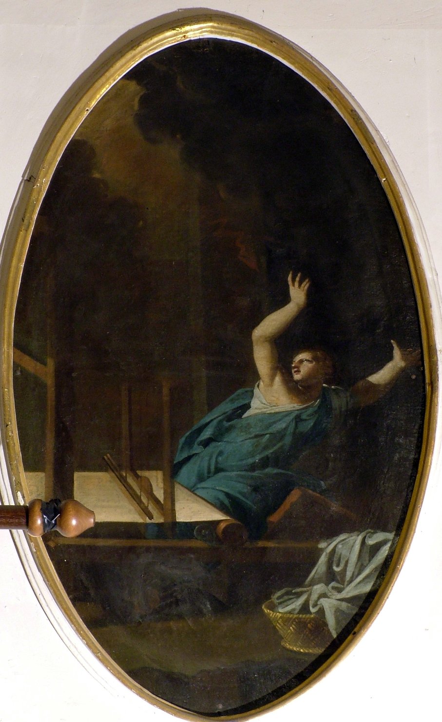 Aracne (dipinto, elemento d'insieme) di Graziani Ercole il Giovane (attribuito) (inizio sec. XVIII)