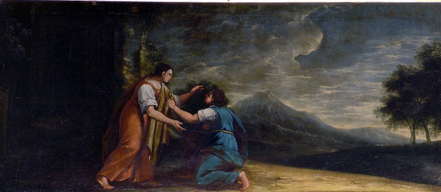 Psiche reca l'ambasciata a Proserpina (dipinto, elemento d'insieme) di Graziani Ercole il Giovane (attribuito) (inizio sec. XVIII)