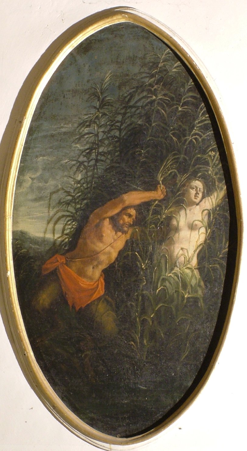 Pan e Siringa (dipinto, elemento d'insieme) di Graziani Ercole il Giovane (attribuito) (inizio sec. XVIII)