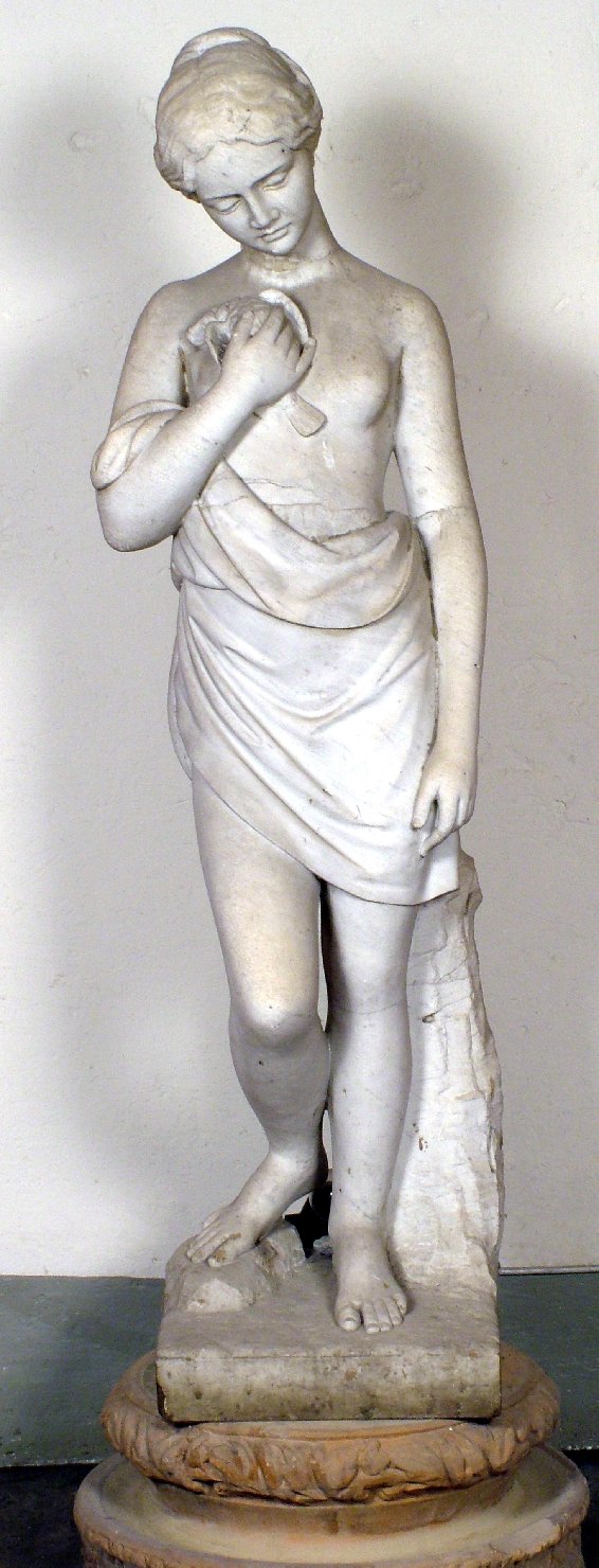 fanciulla con colomba (statua) - ambito bolognese (sec. XIX)