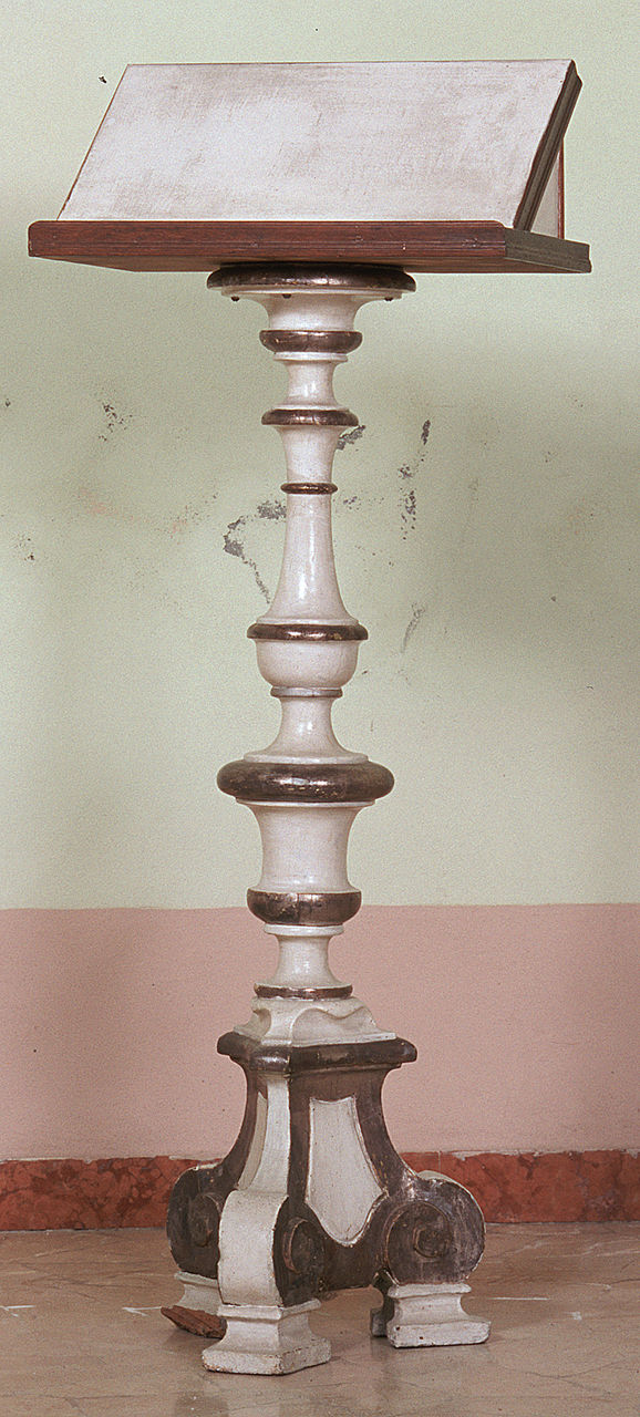 leggio, opera isolata - bottega ferrarese (metà sec. XIX)