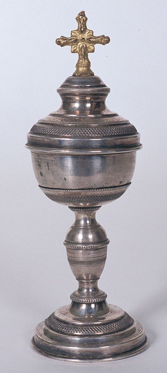 pisside da viatico - bottega italiana (ultimo quarto sec. XIX)