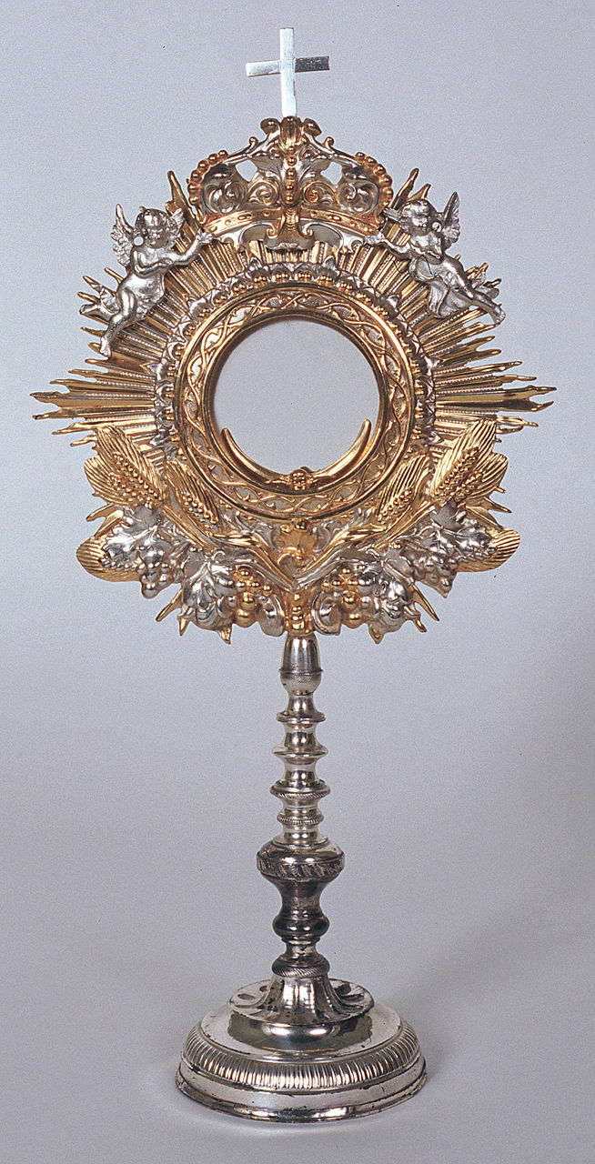 ostensorio - a raggiera - bottega italiana (primo quarto sec. XX)