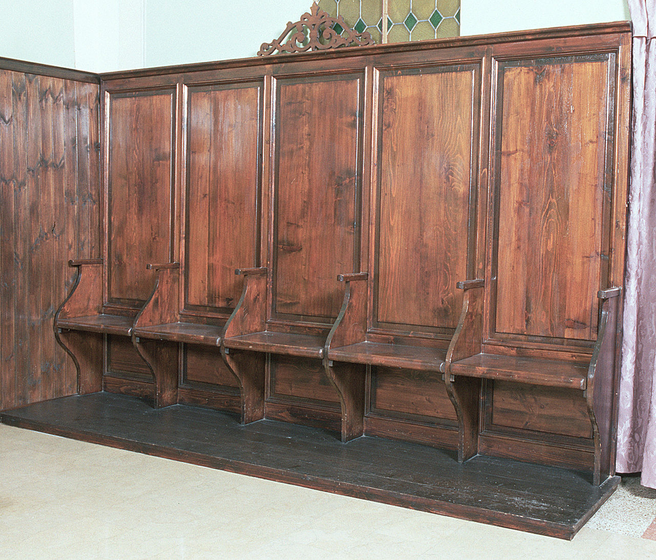 stalli del coro - bottega ferrarese (sec. XIX)