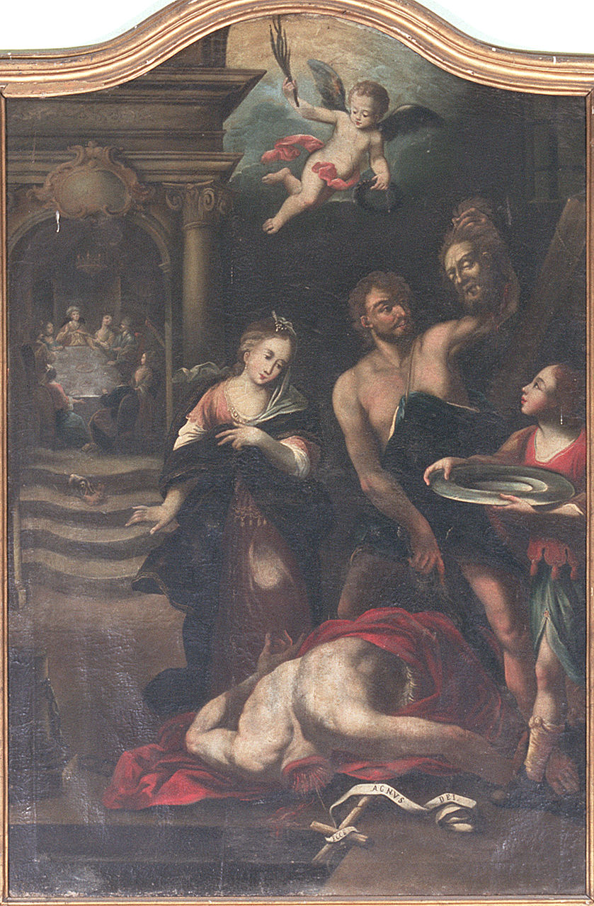 decapitazione di San Giovanni Battista (dipinto, elemento d'insieme) - ambito ferrarese (seconda metà sec. XVIII)