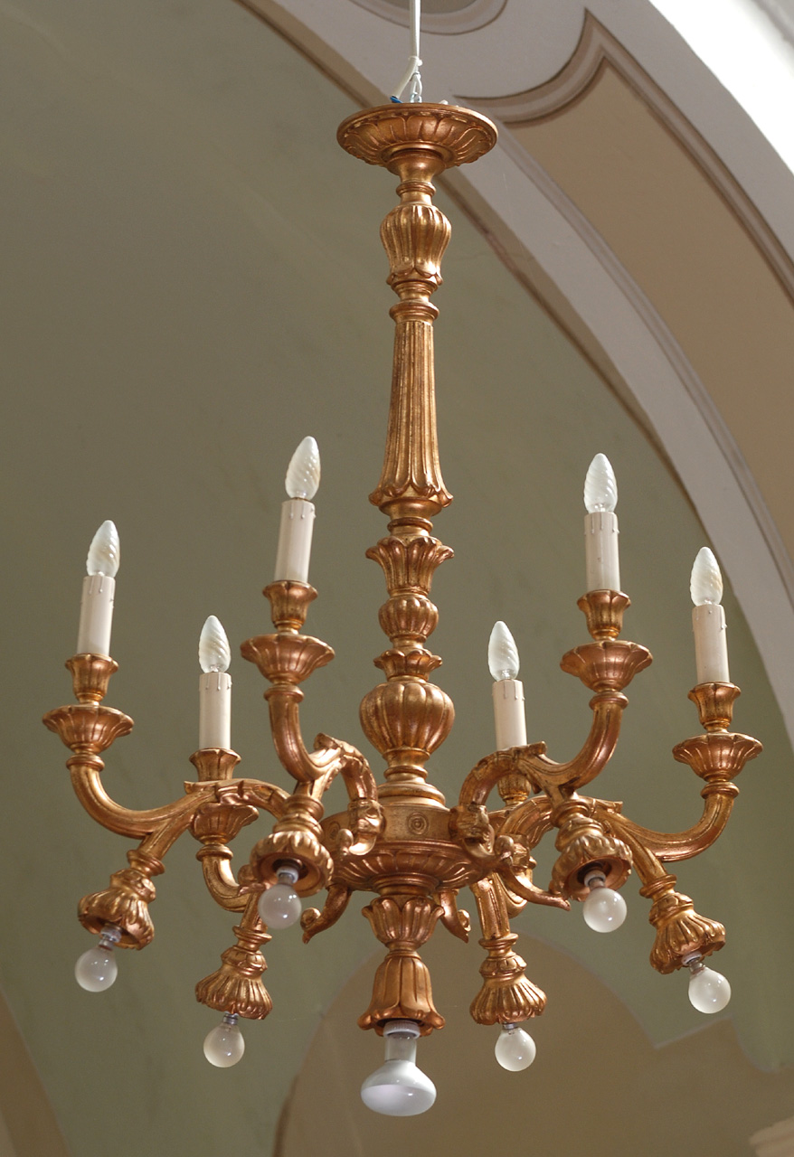 lampadario, serie - bottega italiana (prima metà sec. XX)