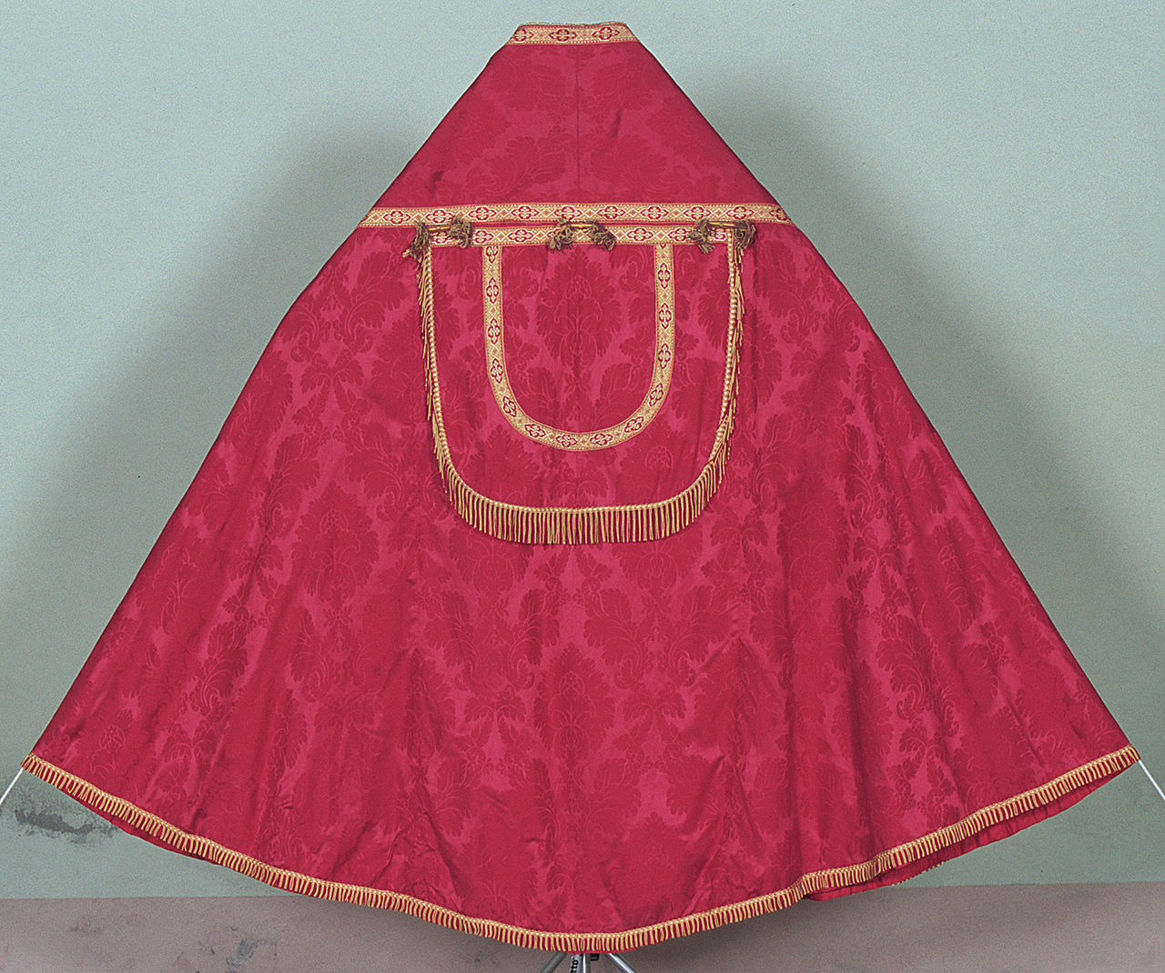 piviale, elemento d'insieme - manifattura italiana (metà sec. XX)