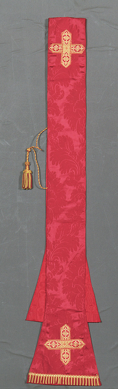 stola, elemento d'insieme - manifattura italiana (metà sec. XX)