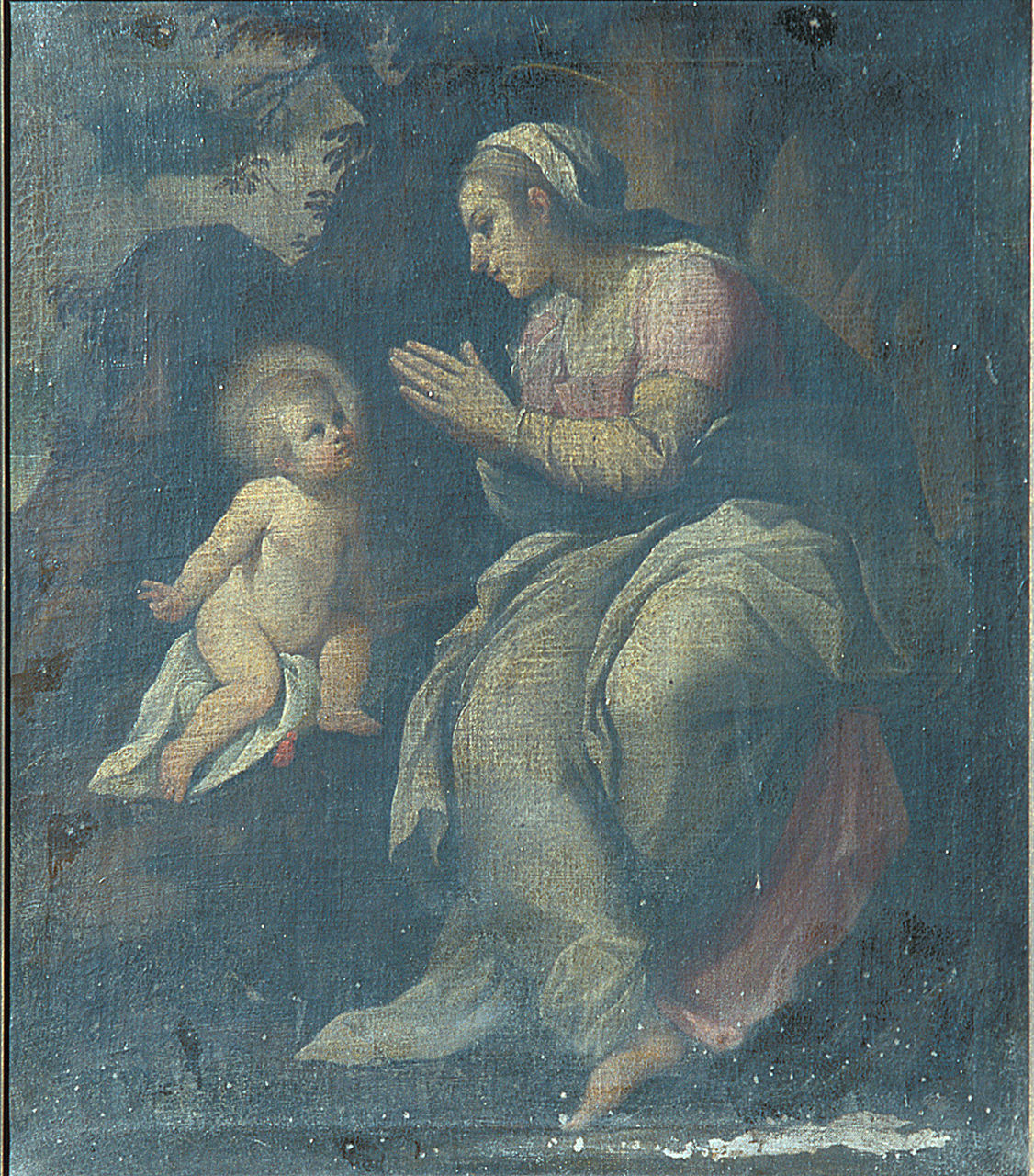 Madonna della Ghiara, Madonna con Gesù Bambino (dipinto, opera isolata) di Bononi Carlo (bottega) (primo quarto sec. XVII)