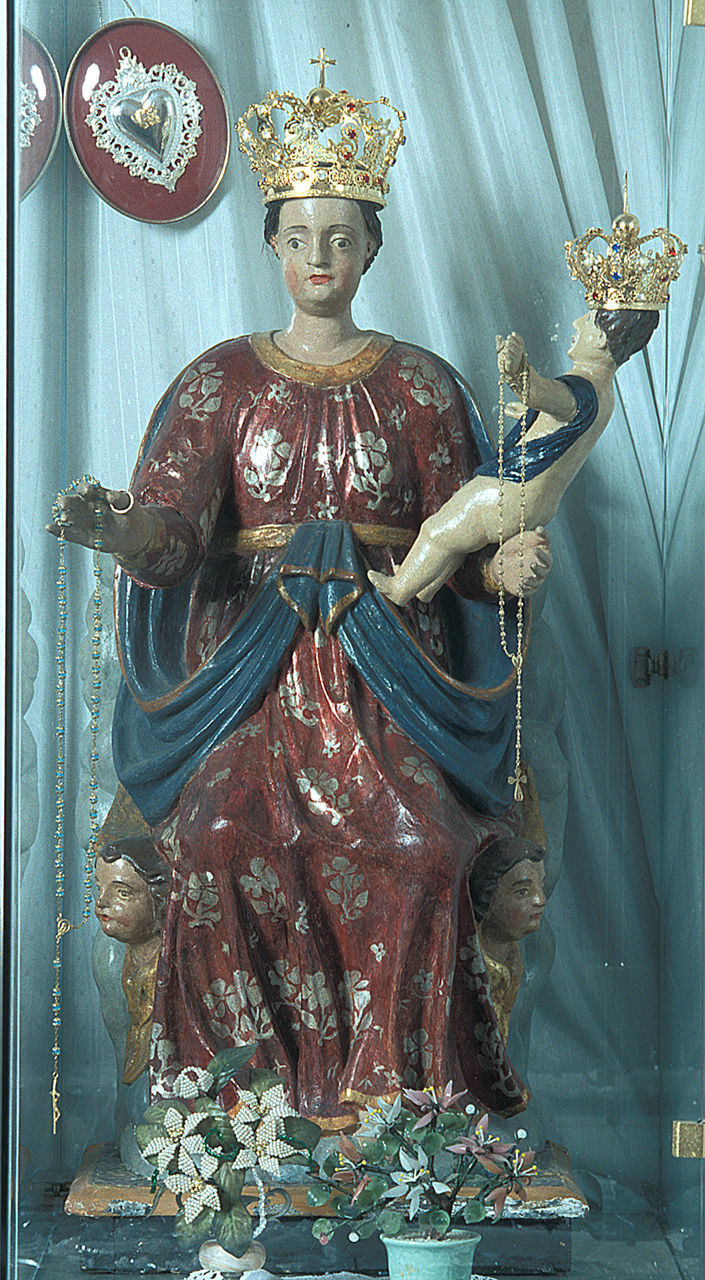Madonna della Mercede, Madonna del rosario (statua, opera isolata) - ambito ferrarese (prima metà sec. XVII)
