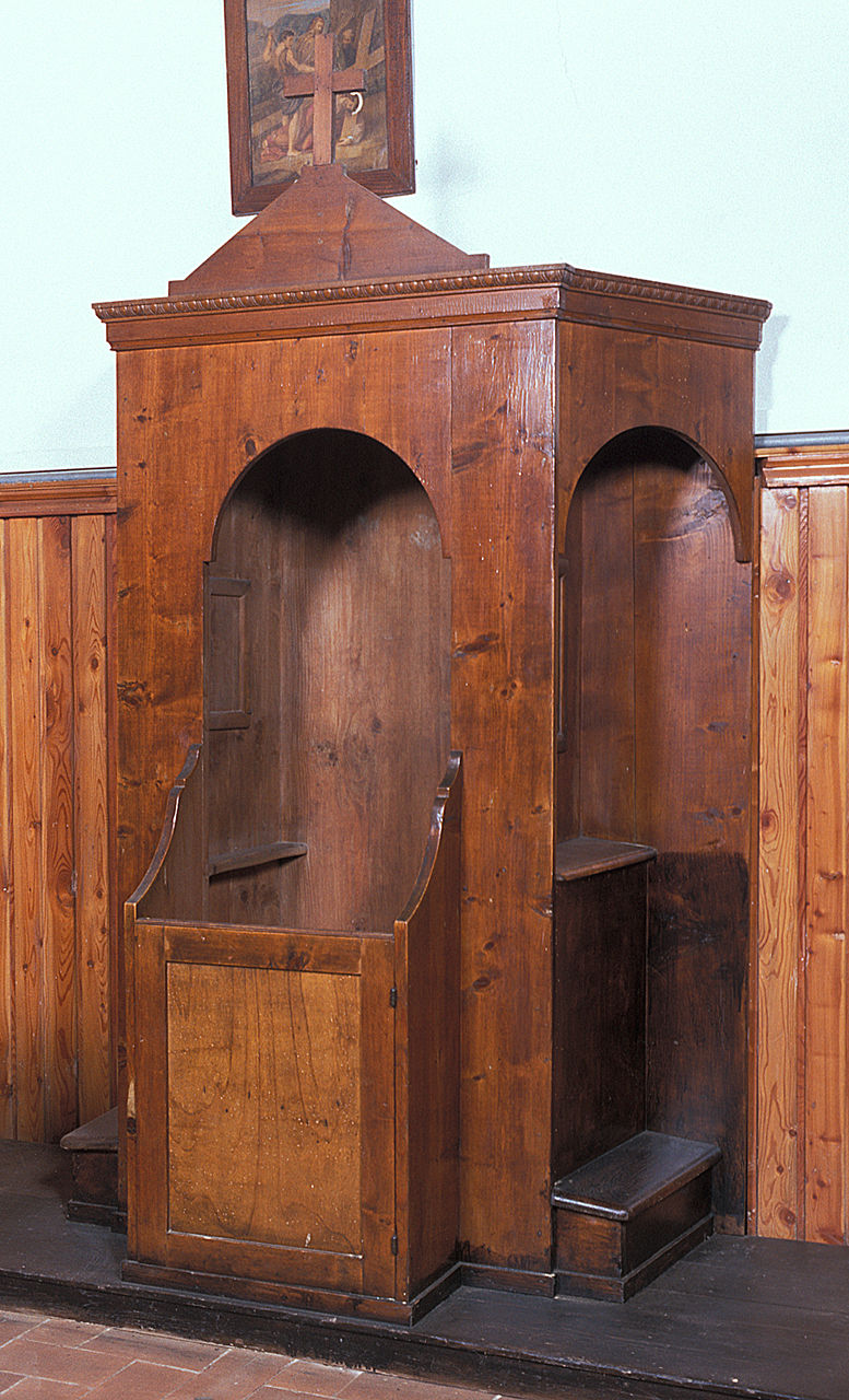 confessionale - bottega ferrarese (secondo quarto sec. XX)