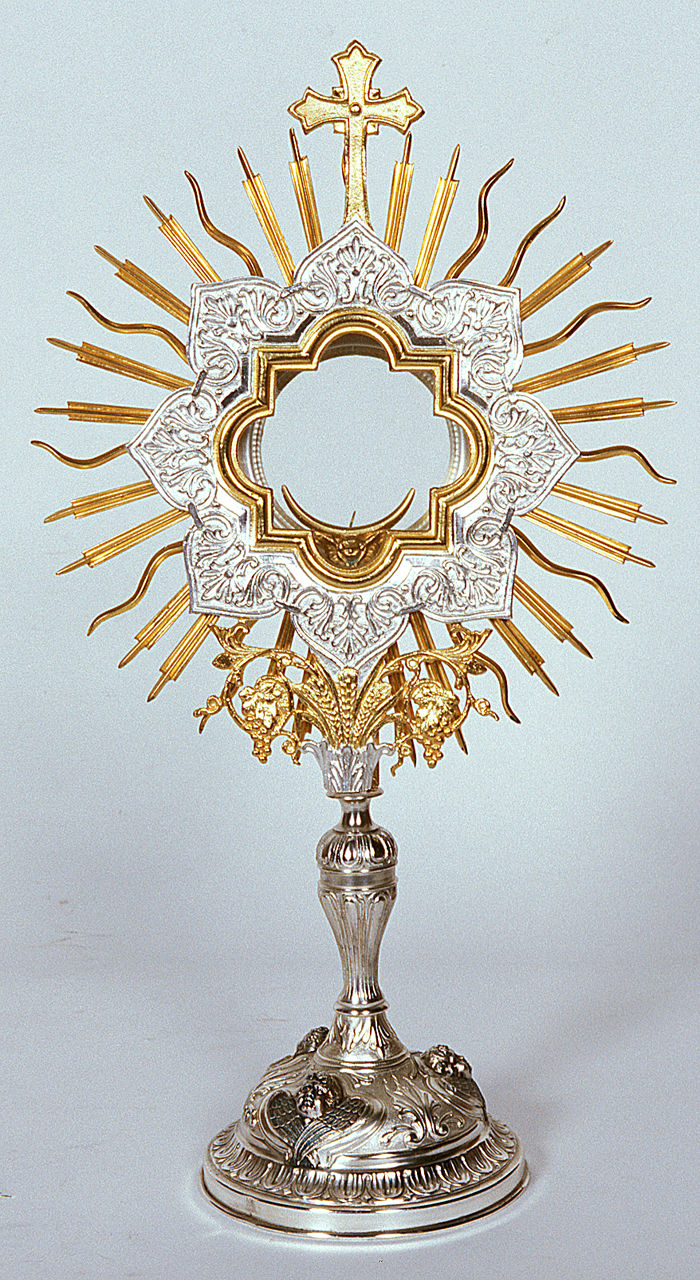 ostensorio - a raggiera - bottega italiana (terzo quarto sec. XX)