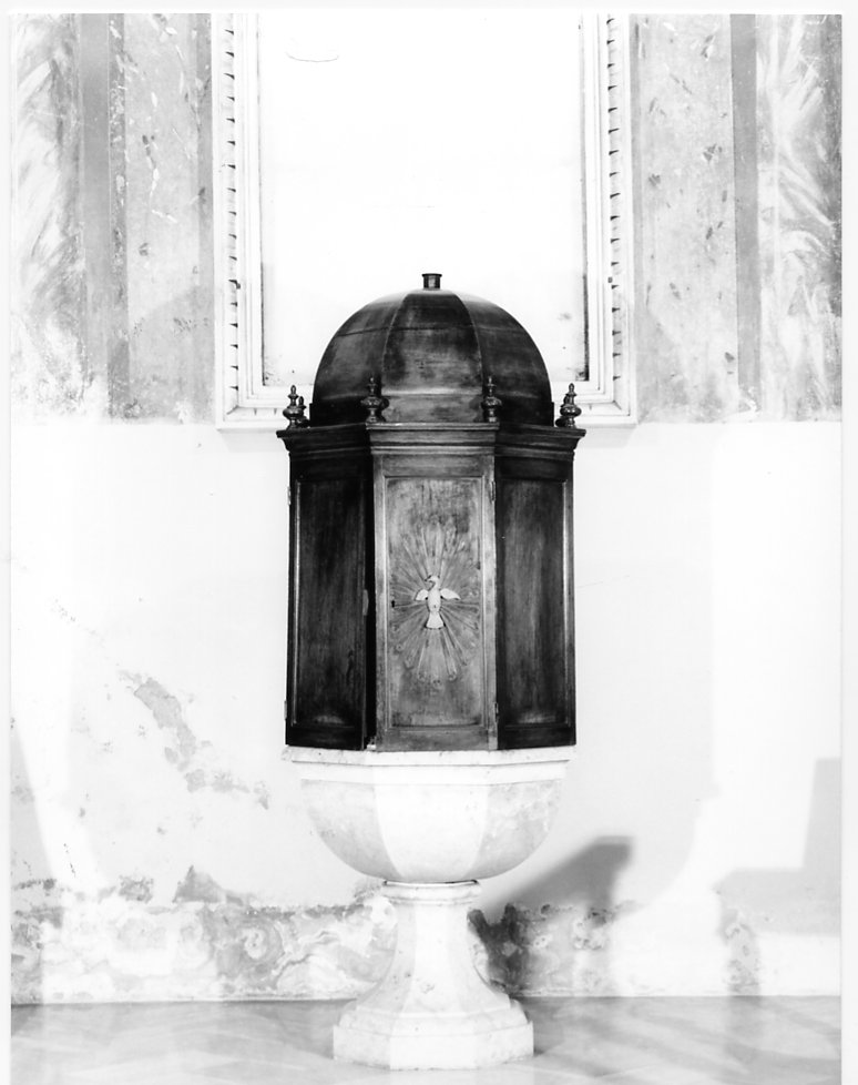 fonte battesimale - ambito ferrarese (sec. XIX)