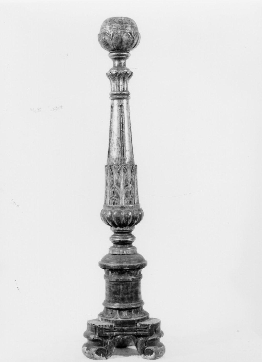 base per croce d'altare - manifattura italiana (fine/inizio secc. XVIII/ XIX)