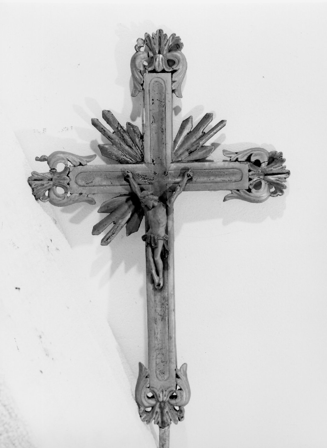 croce processionale - manifattura italiana (seconda metà sec. XVIII)