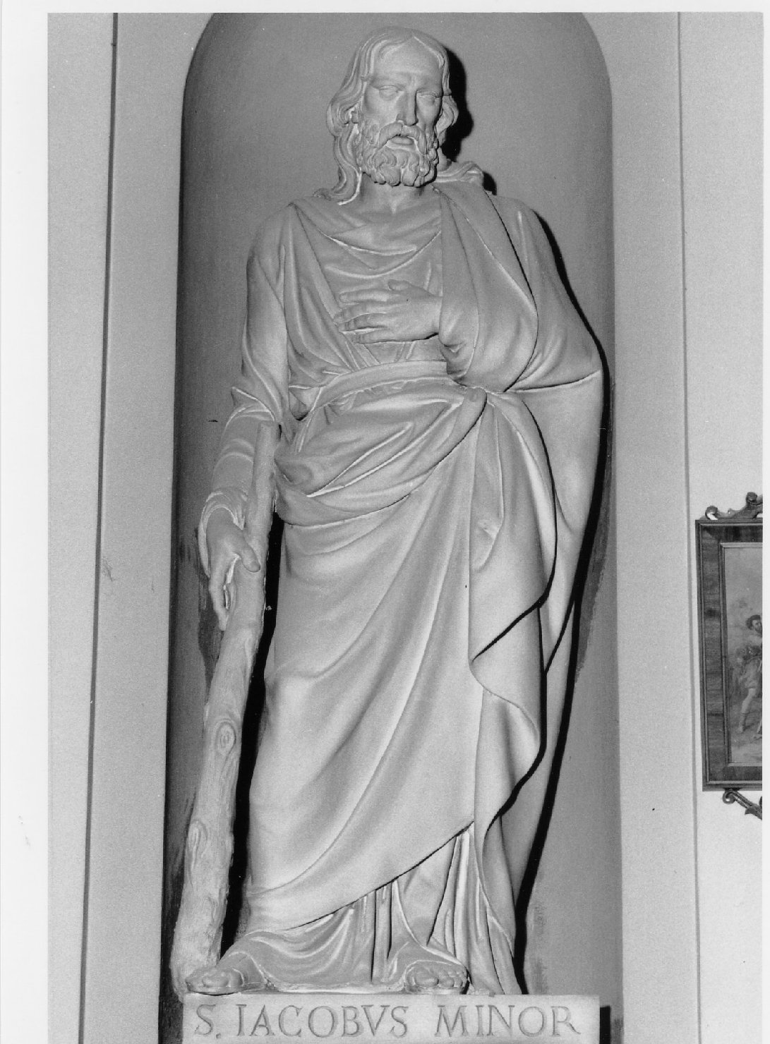 San Giacomo minore apostolo (statua) di Putti Giovanni (metà, metà sec. XIX, sec. XIX)