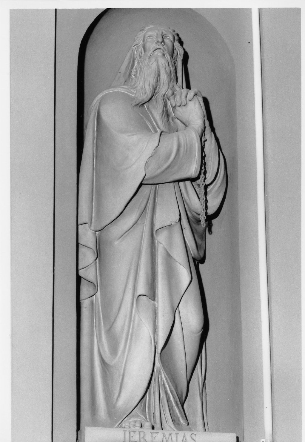 Profeta Geremia (statua) di Bernardi Bernardo (metà sec. XIX)