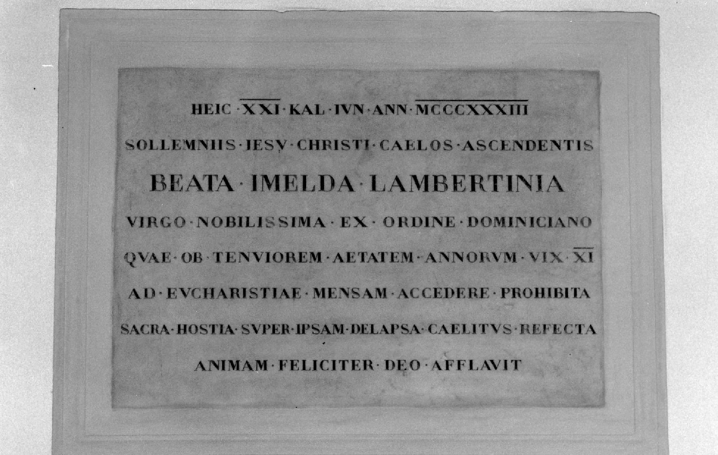 lapide commemorativa - produzione bolognese (seconda metà sec. XIX)