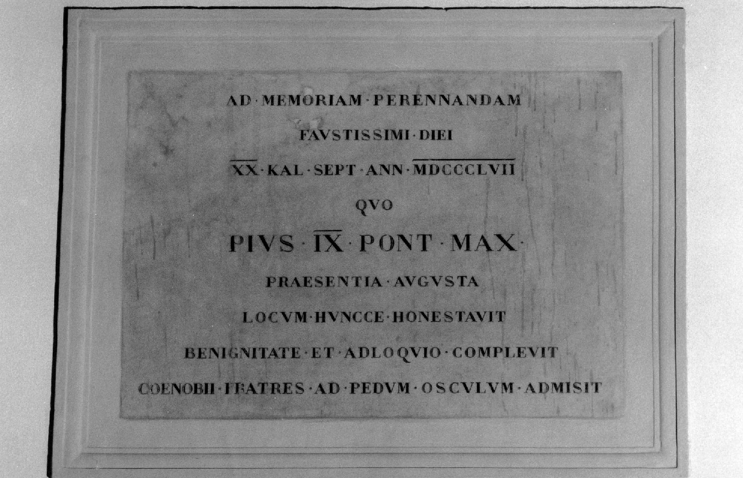 lapide commemorativa - produzione bolognese (seconda metà sec. XIX)