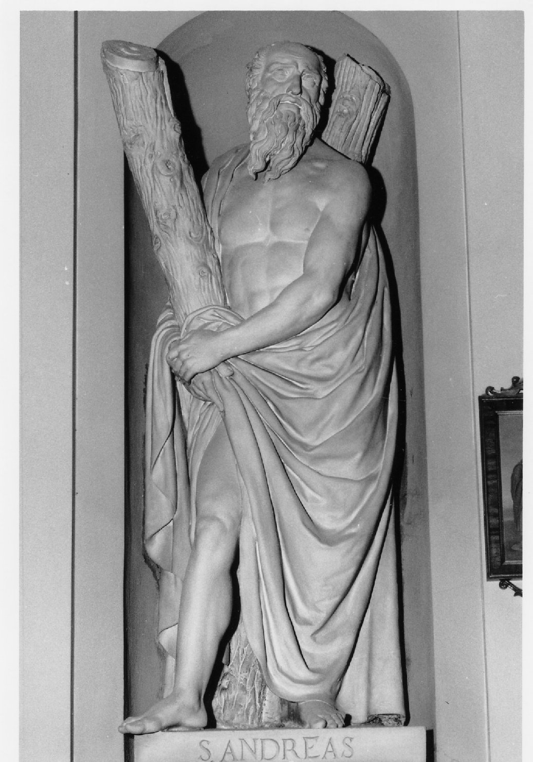 Sant'Andrea Apostolo (statua) di Putti Giovanni (metà sec. XIX)