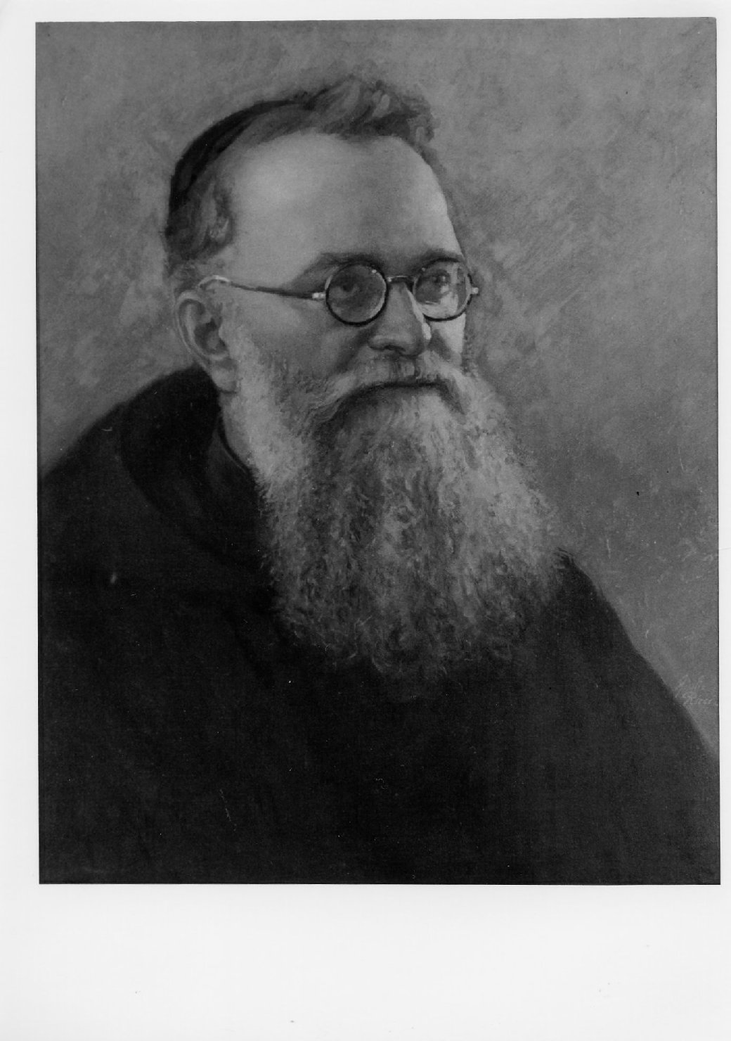 ritratto di padre Leonardo Montalti (dipinto) di Ricci Giulio (secondo quarto sec. XX)