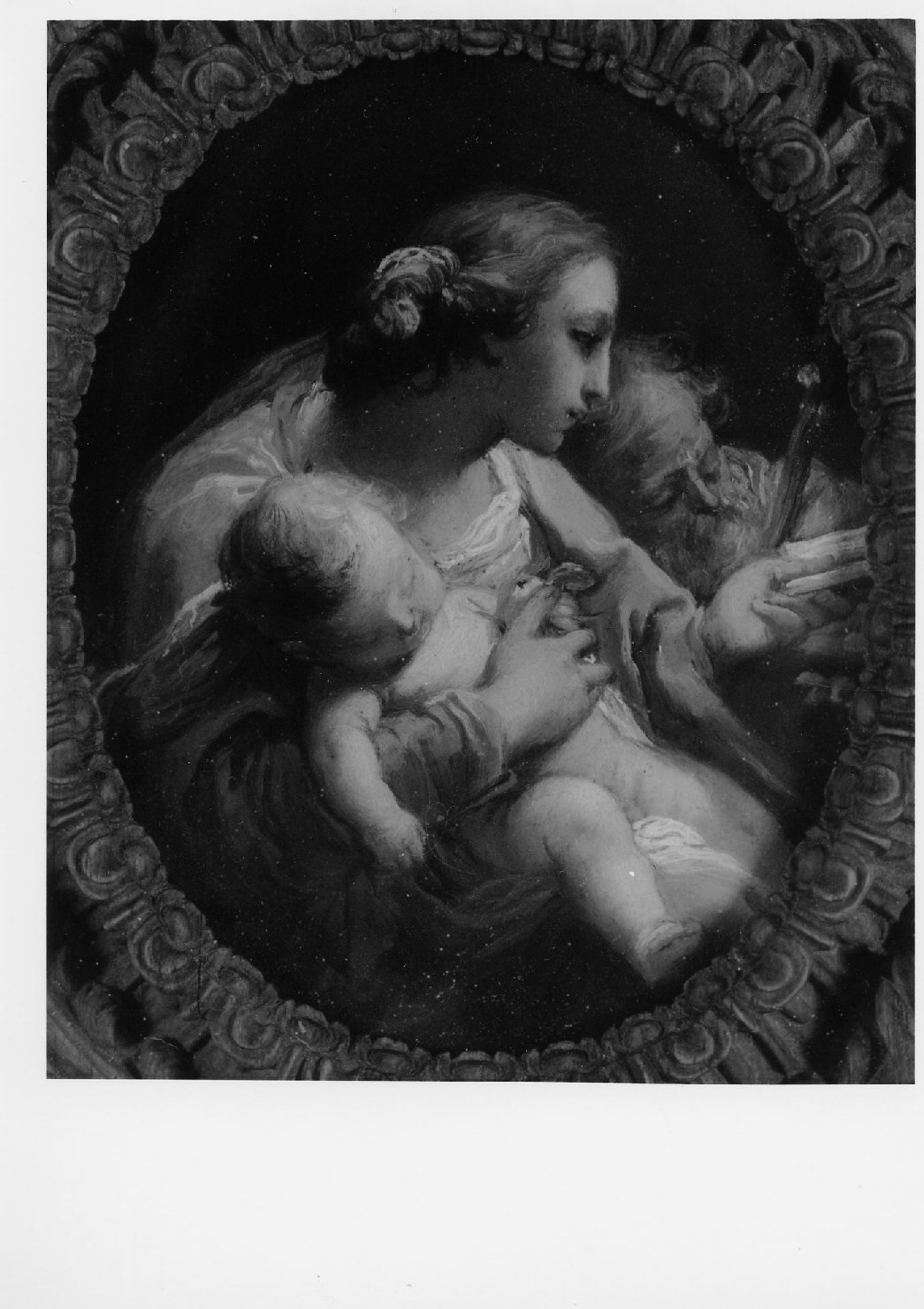 Sacra Famiglia (dipinto) di Gandolfi Gaetano (secc. XVIII/ XIX)