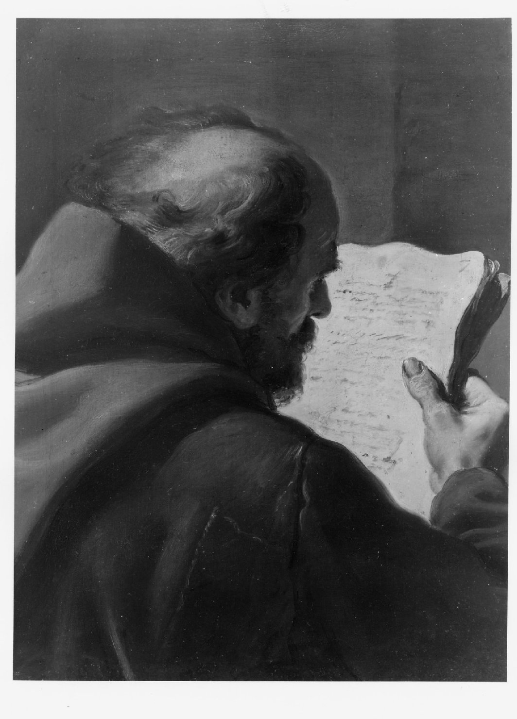 frate cappuccino che legge (dipinto) di Gandolfi Ubaldo (sec. XVIII)