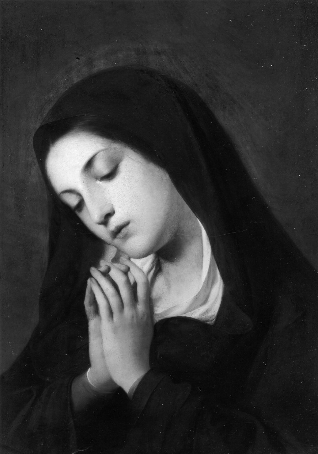 Madonna vas insigne devotionis, Madonna orante (dipinto) di Malatesta Adeodato (attribuito) (sec. XIX)