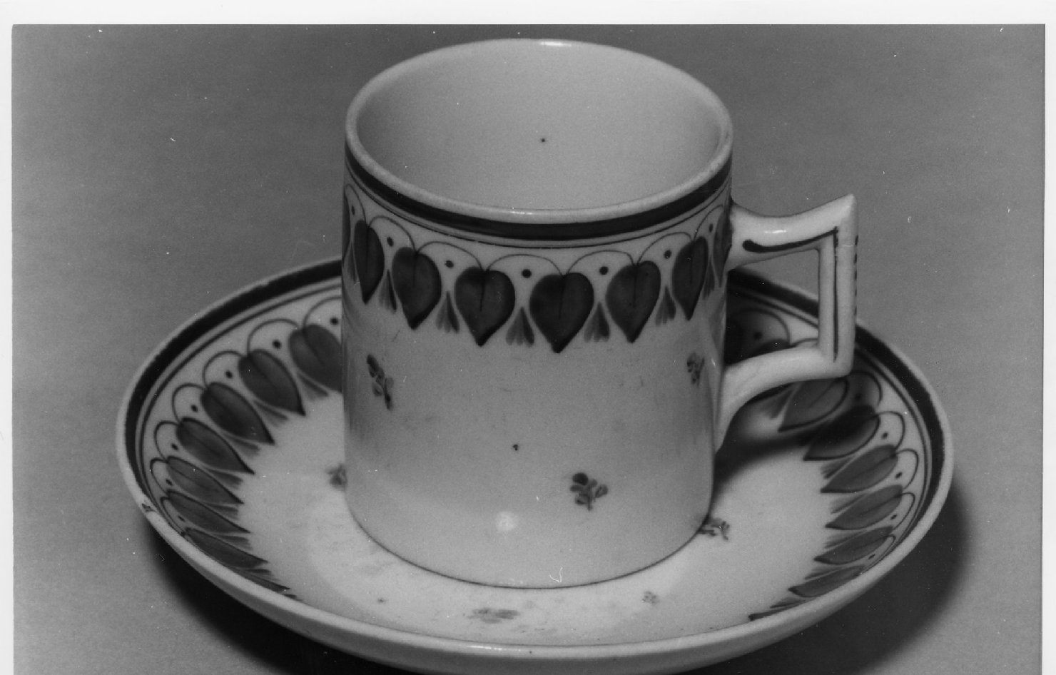 tazzina, serie - produzione Italia centro-settentrionale (seconda metà sec. XIX)