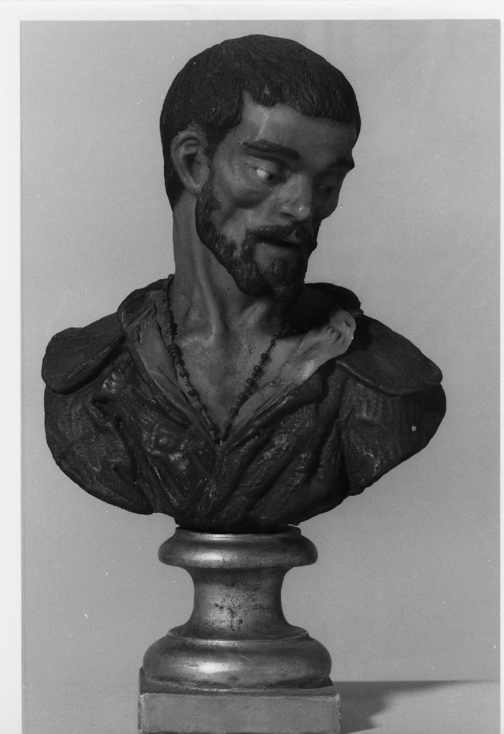 Ritratto di San Giuseppe Labre (busto) di Piò Angelo (sec. XVIII)