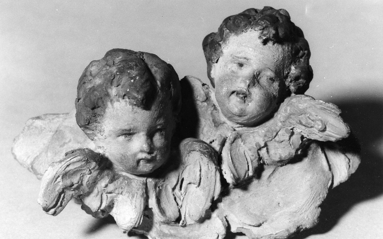 Due cherubini (statuetta) - ambito emiliano-romagnolo (prima metà sec. XIX)