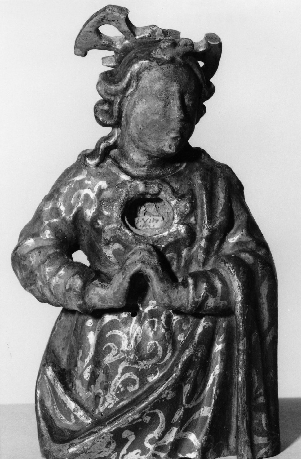 San Vito, Santa Pudenziana, Santa Nuria, Santo con corona (reliquiario - a statuetta, serie) - manifattura Italia centro-settentrionale (prima metà sec. XVII)