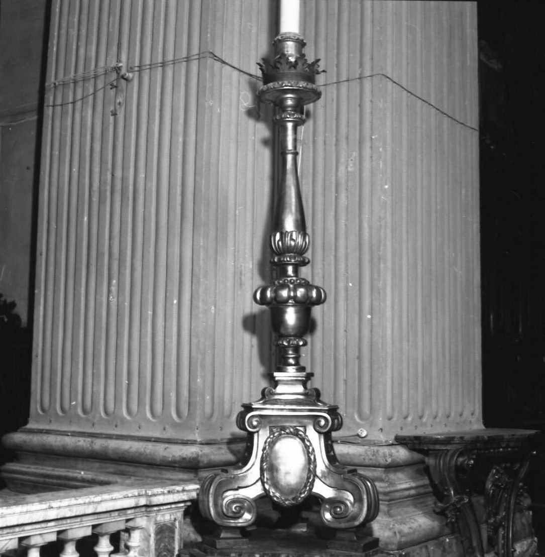 candeliere, serie - manifattura bolognese (metà sec. XVIII)