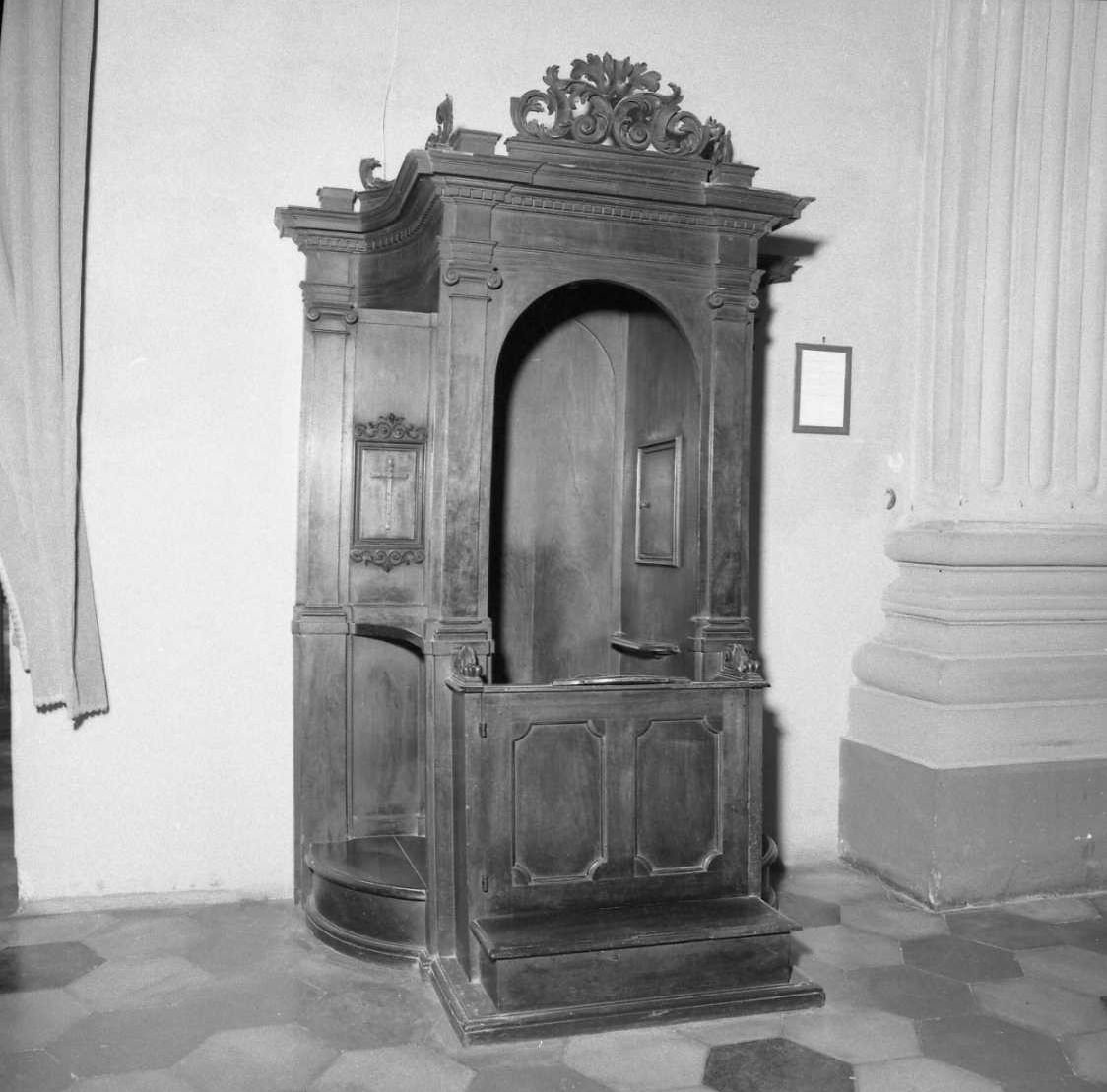 confessionale - manifattura bolognese (seconda metà sec. XVIII)