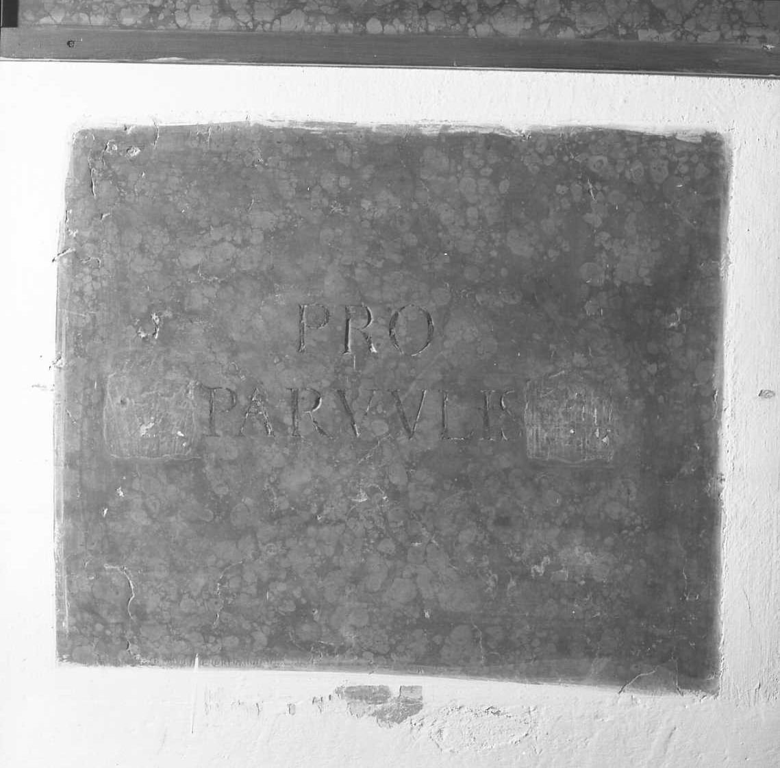 lapide - produzione bolognese (metà sec. XVII)