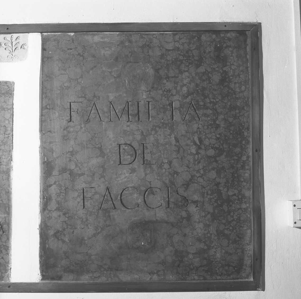 lapide - produzione bolognese (metà sec. XVII)