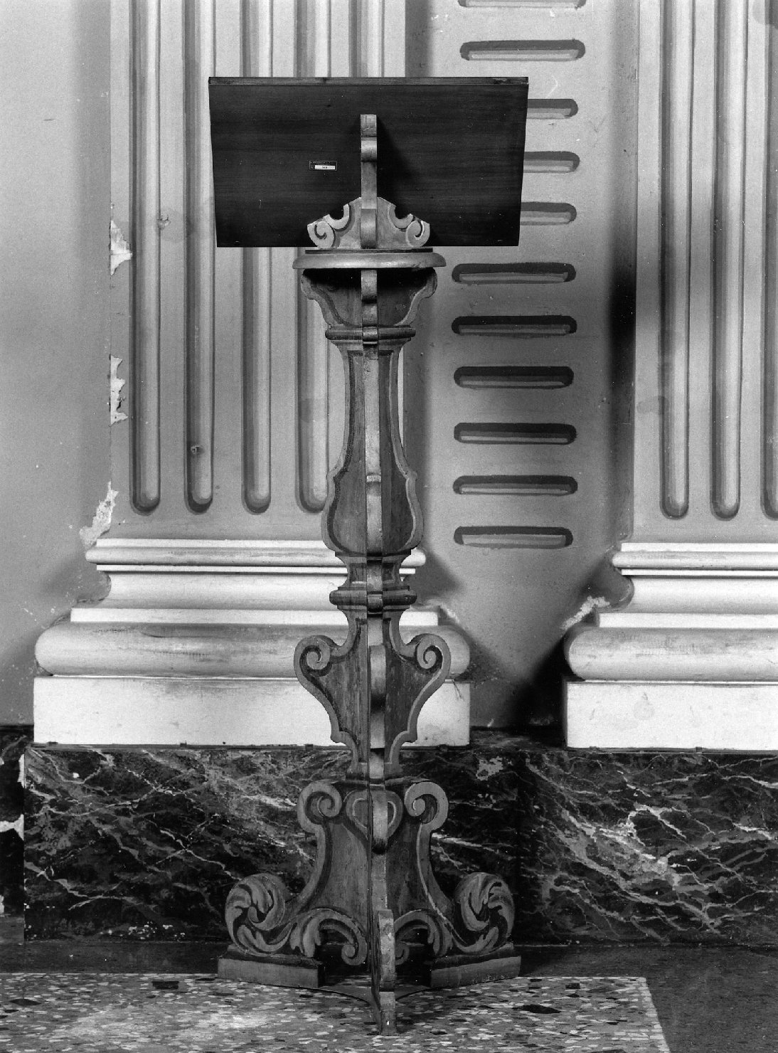 candelabro funebre - manifattura emiliana (seconda metà sec. XIX)