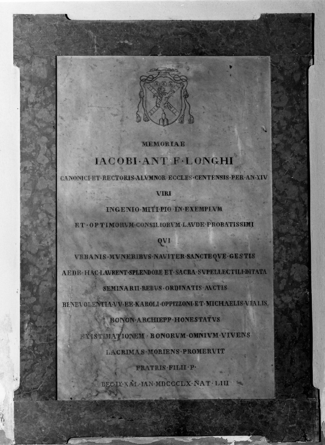 lapide - manifattura emiliana (sec. XIX)