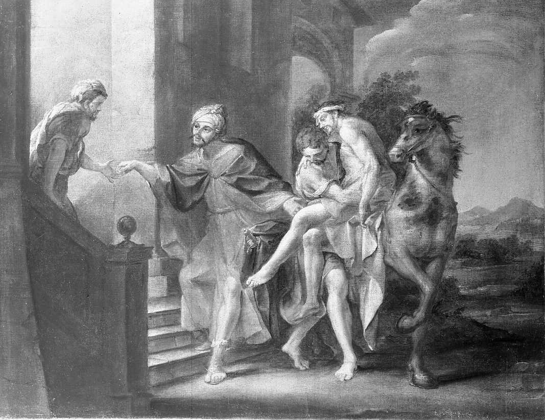 Buon Samaritano (dipinto) di Marchesi Giuseppe detto Sansone (metà sec. XVIII)