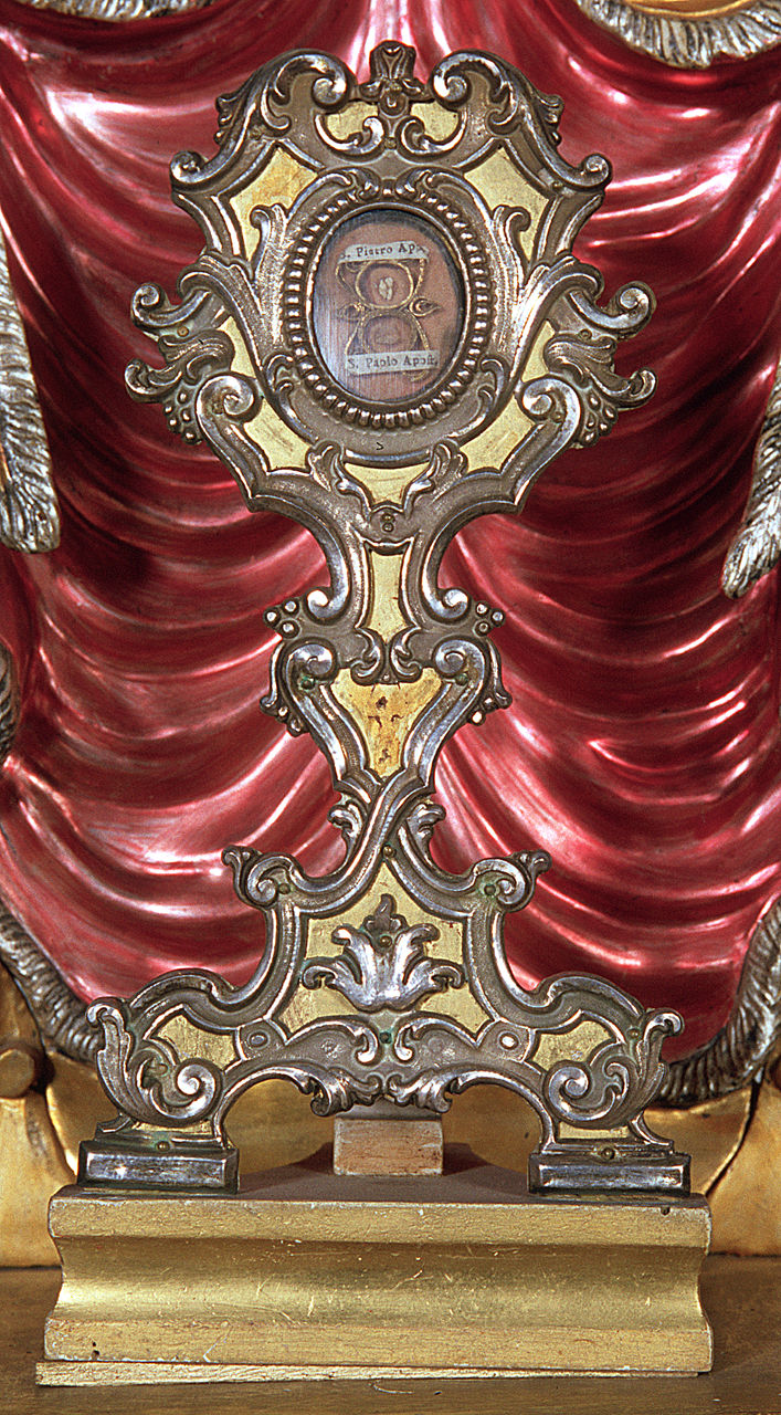 reliquiario - a ostensorio - bottega ferrarese (sec. XVIII)