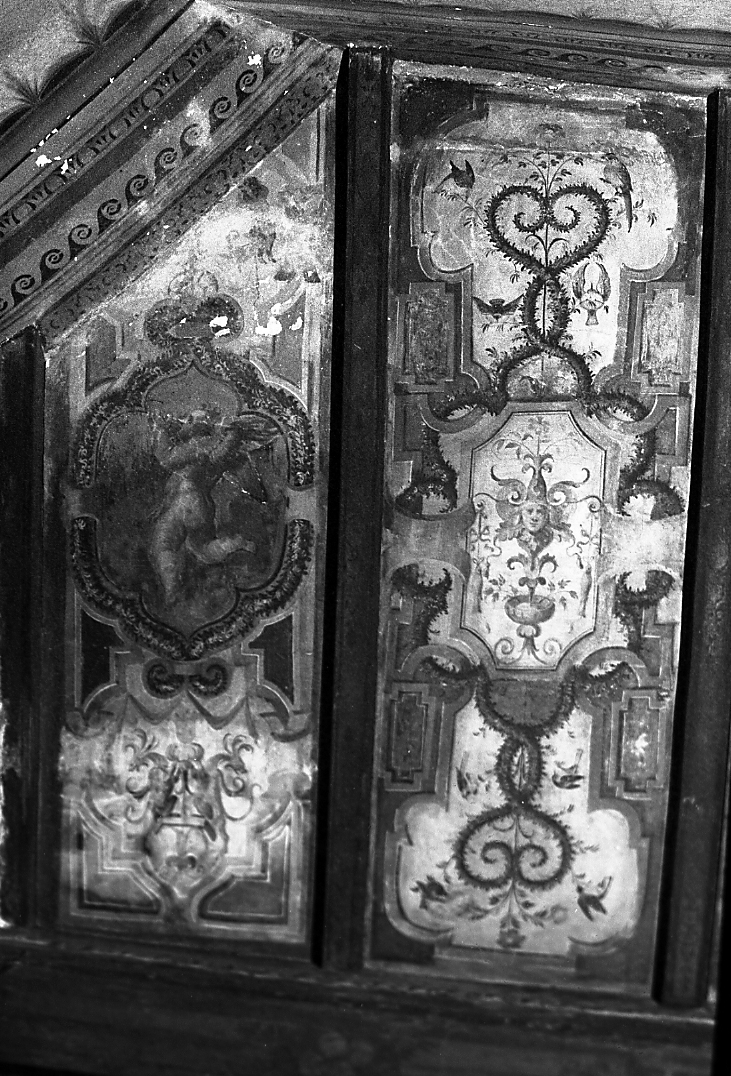 Putti e Grottesche (soffitto dipinto, complesso decorativo) - ambito emiliano (seconda metà sec. XVI)